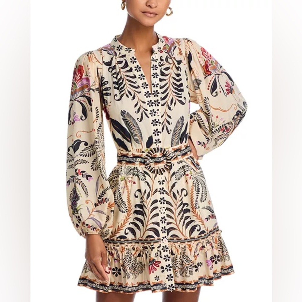 FARM Rio Multicolor Long Sleeve Dress